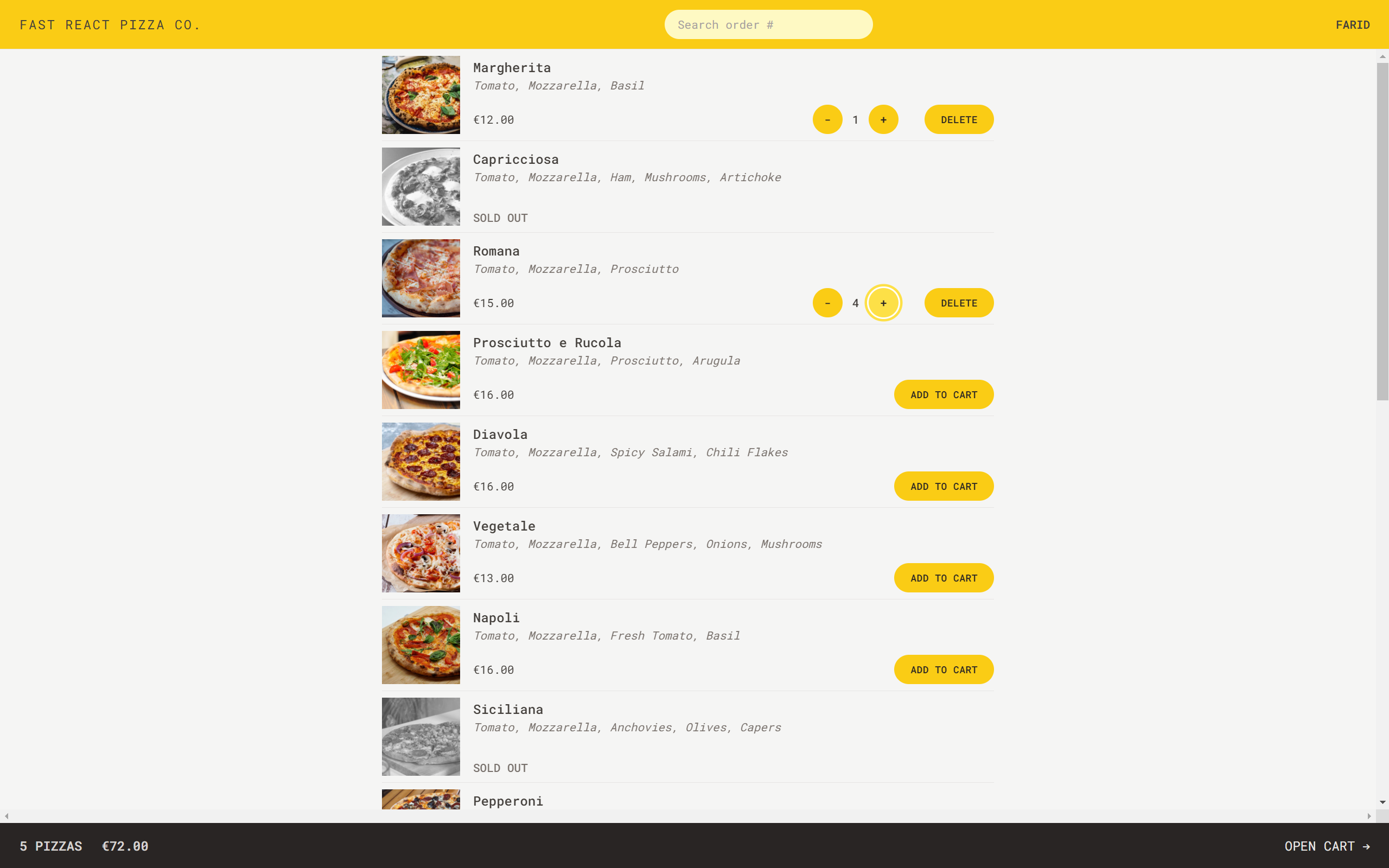 fast pizza
