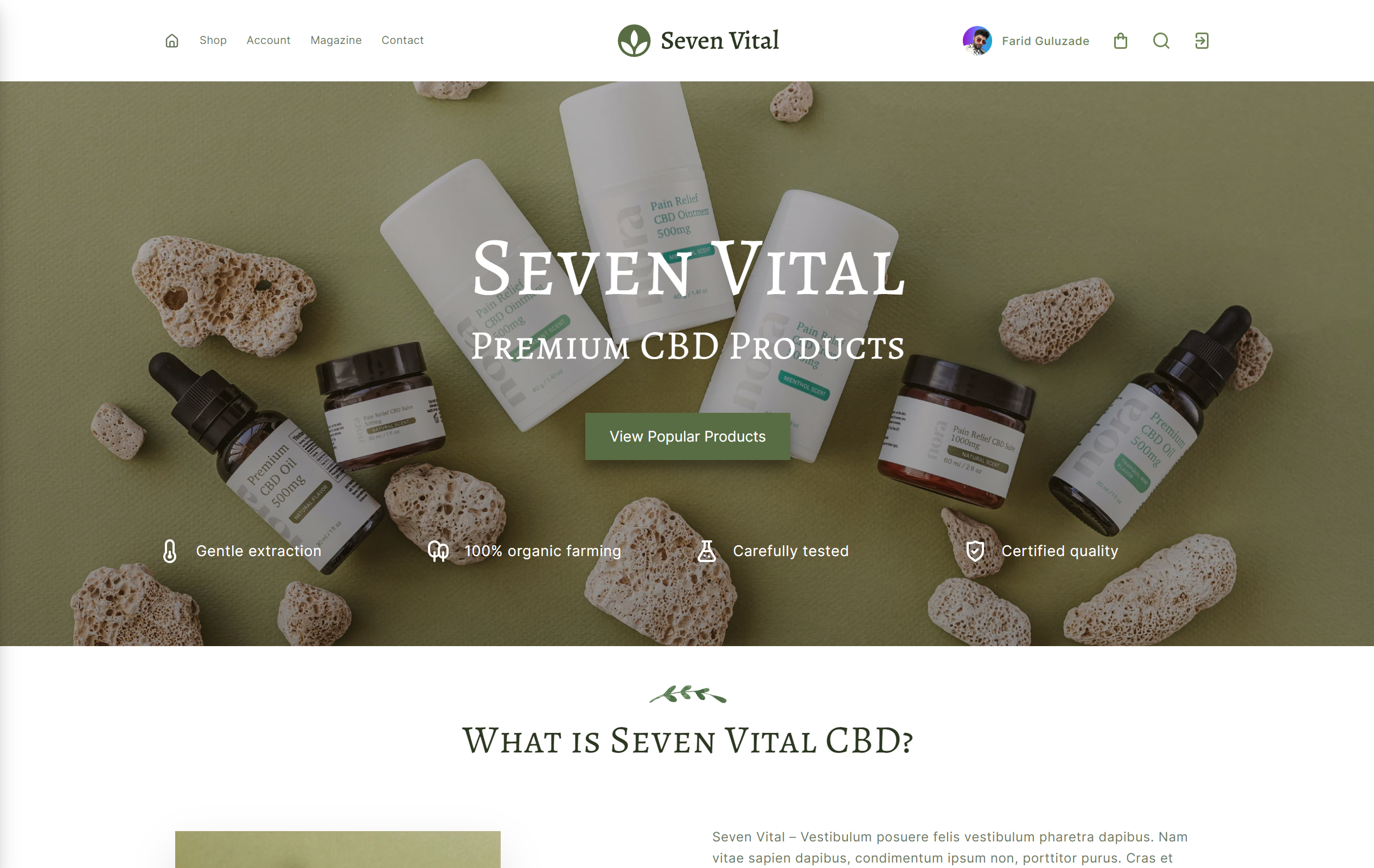 Seven Vital CBD shop photo